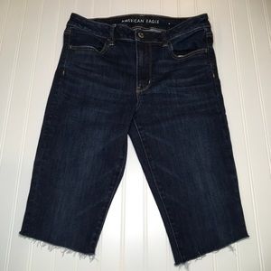 AE NE(X)T level stretch hi-rise jeg cut-off sz 12